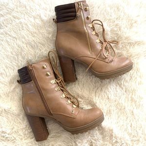 High heel ankle boots